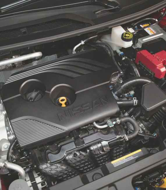 201HP VC-Turbo engine inside the Nissan Rogue