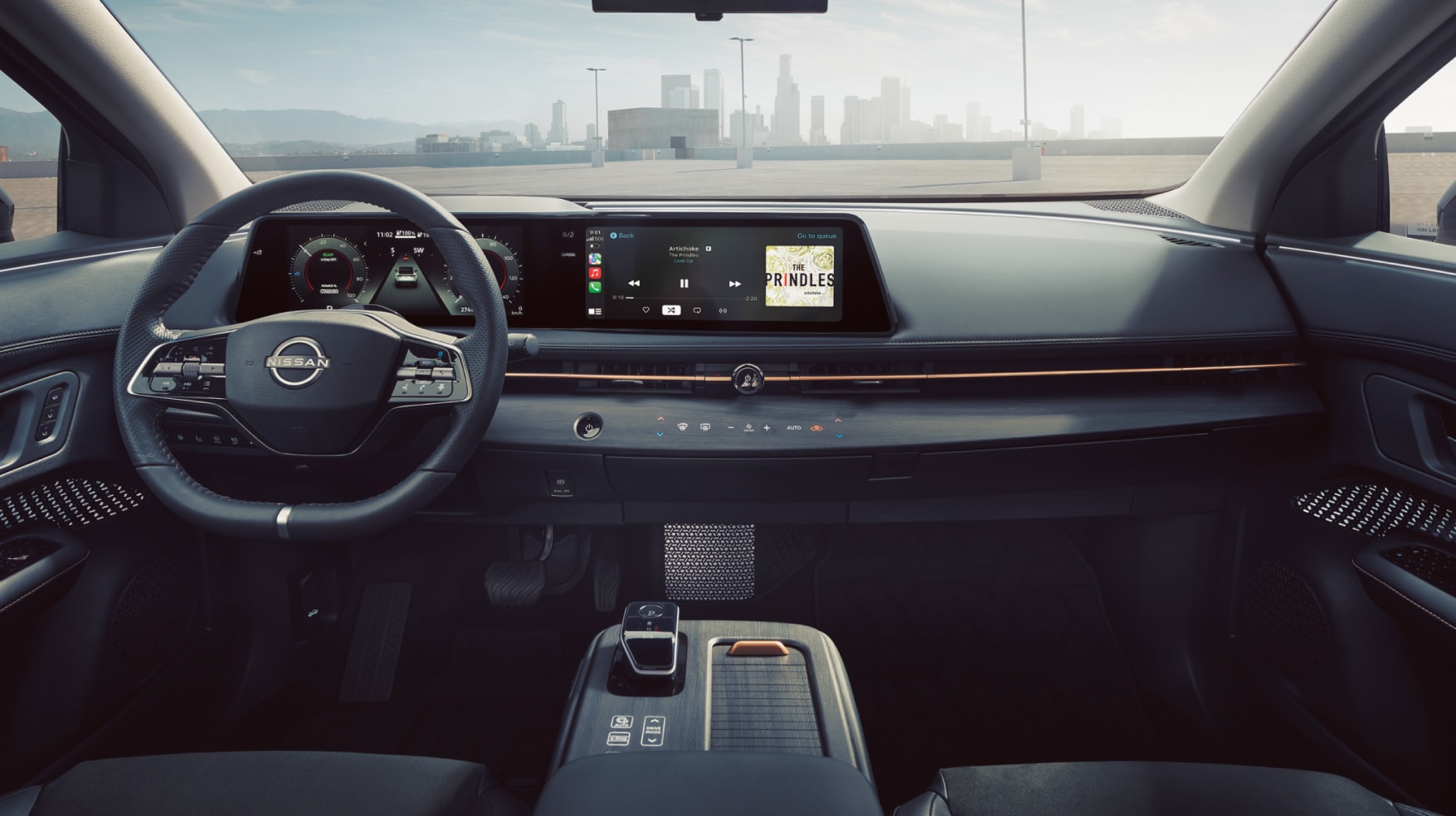 2024 Nissan ARIYA interior view of dashboard