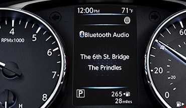 2022 Nissan Qashqai gauge cluster bluetooth audio track display screen