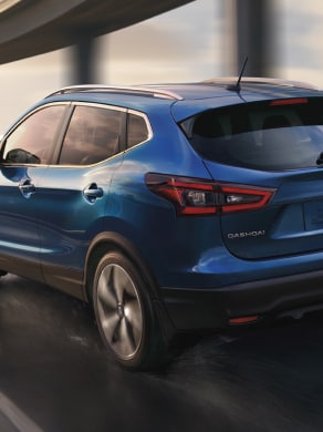 2023 Nissan Qashqai seen from behind showing taillights