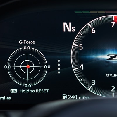 Launch control icon on the dashboard of the 2024 Nissan Z