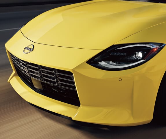 Grille on a yellow 2024 Nissan Z