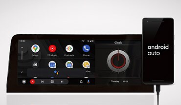 2023 Nissan Armada touch screen showing wireless Android Auto™ apps.