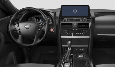 2023 Nissan Armada interior showing black trim.
