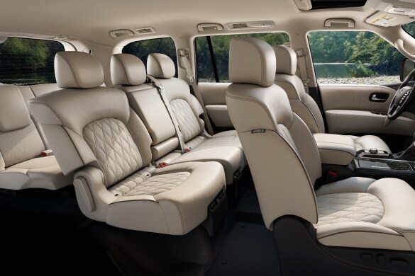 2023 Nissan Armada interior view showing roomy interior