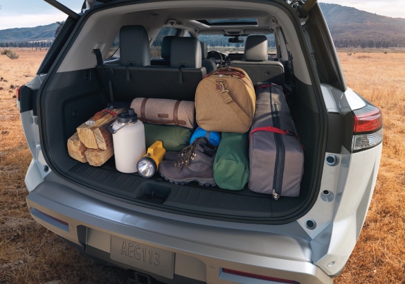 Interior view of Nissan Pathfinder cargo space