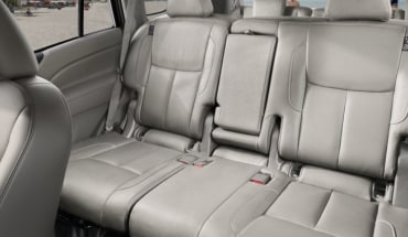 Interior view of Nissan Xterra back row seats