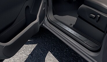 2022 Nissan Frontier interior door scuff protection.