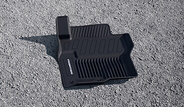 2023 Nissan Frontier all-season floor mats with high wall liner.