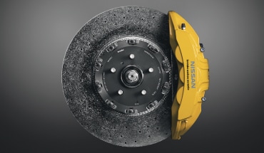 2023 Nissan GT-R Nissan/Brembo carbon ceramic braking system.