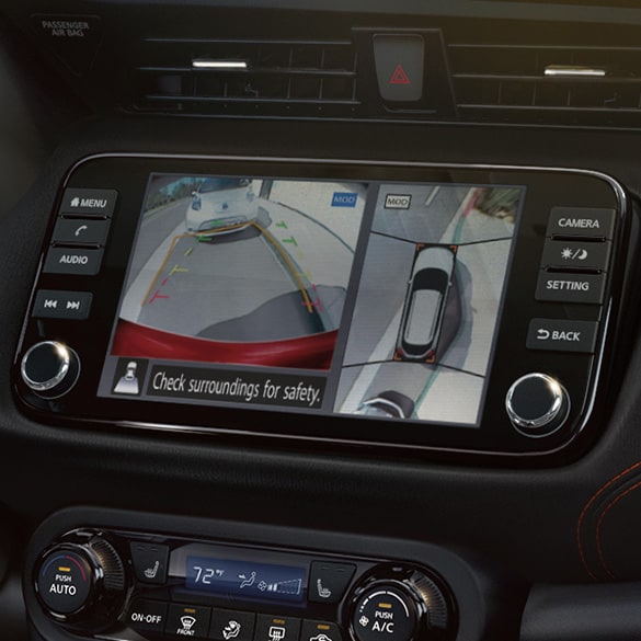 2024 Nissan Kicks touchscreen showing Backup camera feature