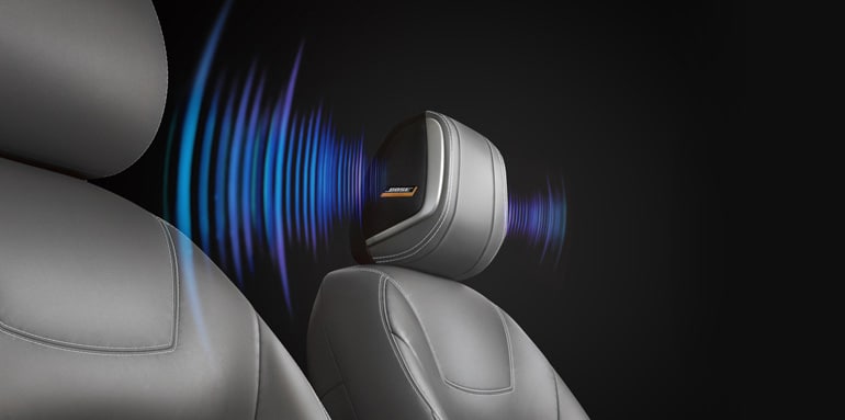 2024 Nissan Kicks front seat illustrating Bose Personal Plus Audio System