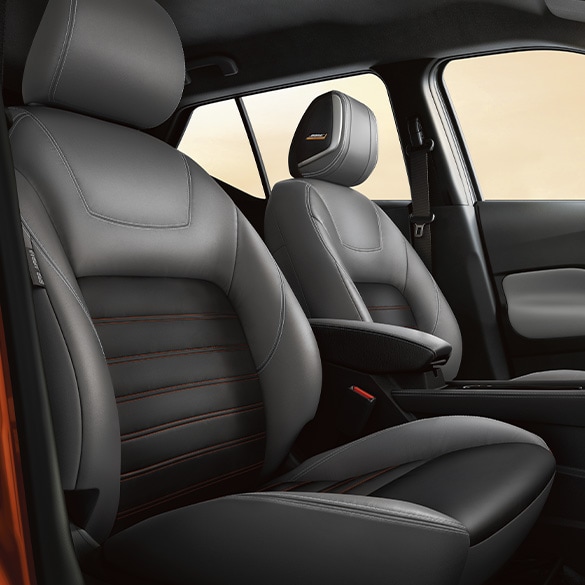 Nissan Kicks interior view of front Zero Gravity Seats