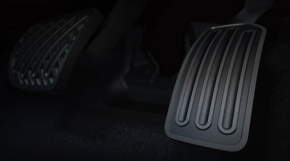 2024 Nissan LEAF closeup of the e-pedal