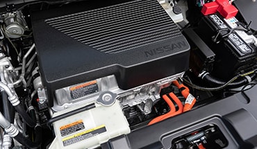 2024 Nissan LEAF closeup of electric motor