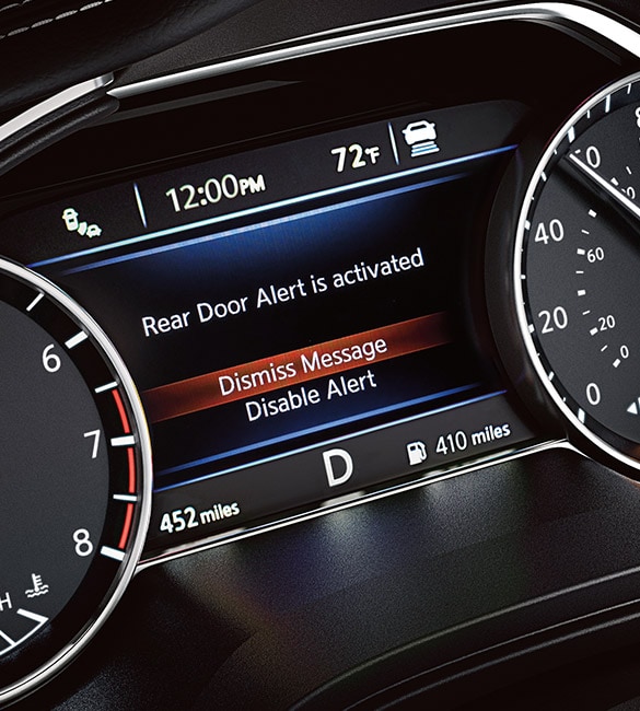 2022 Nissan Maxima advanced drive-assist display rear door alert video