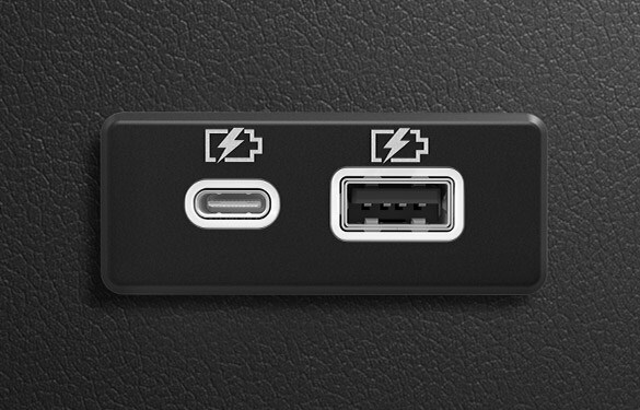 2023 Nissan Maxima showing USB-C port.