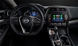 2023 Nissan Maxima D-shaped steering wheel.