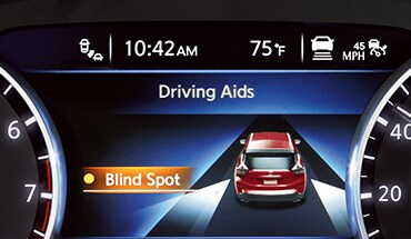 2023 Nissan Murano Advanced drive-assist display showing driving aids.