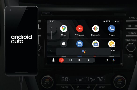 2023 Nissan Murano touch-screen showing Android Auto app.