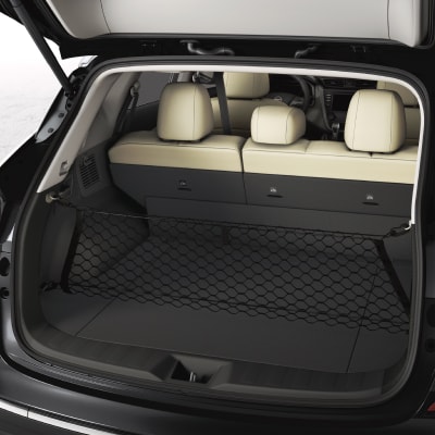 Available hideaway cargo net shown in action in the 2024 Nissan Murano 