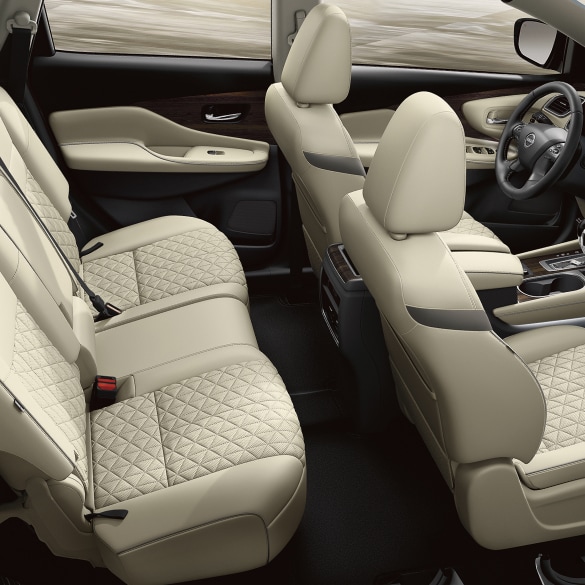 2024 Nissan Murano back seats with light leather interior