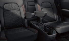 2023 Nissan Pathfinder interior view of second-row captains chairs