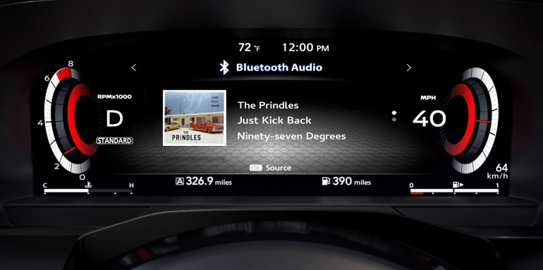 Nissan Pathfinder digital dashboard