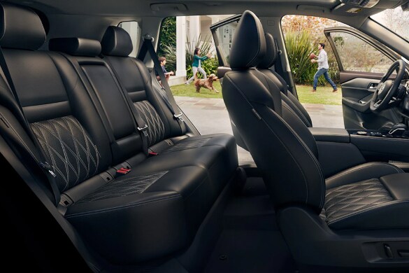 2023 Nissan Rogue seating for five view of front and back seats.