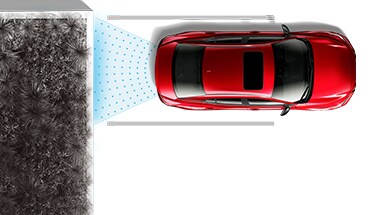 2022 Nissan Sentra illustration showing rear automatic braking technology