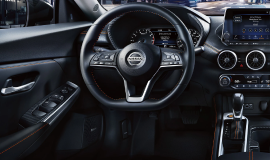 Nissan Sentra steering wheel and dashboard