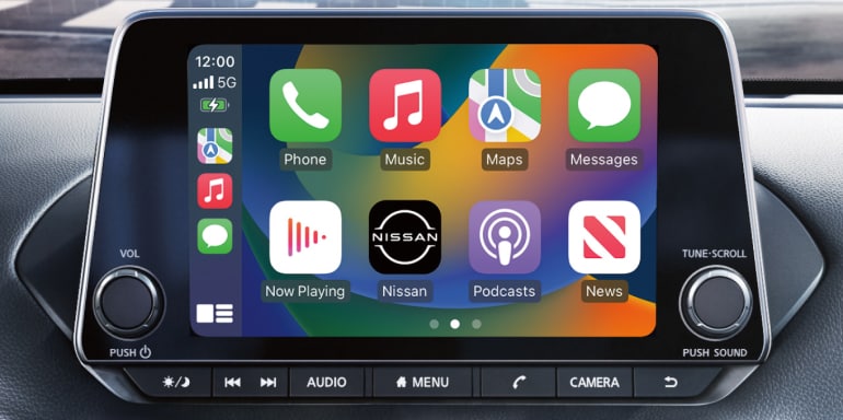 2024 Nissan Sentra Touchscreen Showing Apple CarPlay Screen