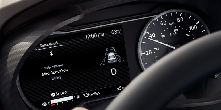 2024 Nissan Versa Drive Assist feature screen view