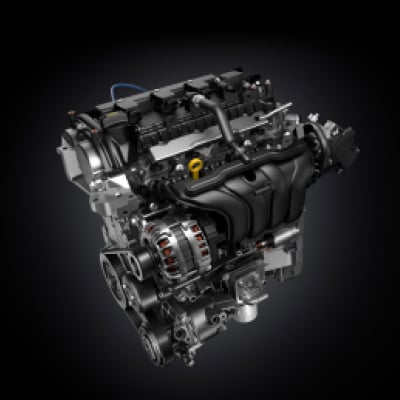 View of 2024 Nissan Versa performance engine