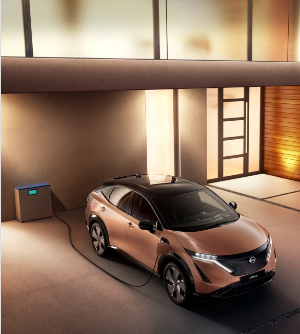 Nissan ARIYA charging at home