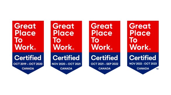 Nissan Canada great place to work certification.