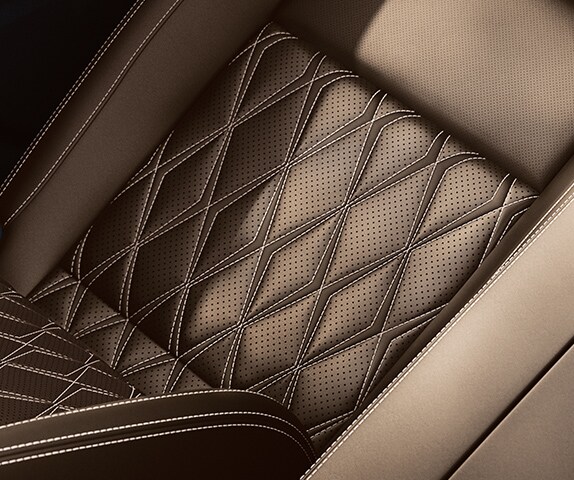 2024 Nissan Rogue Leather seats close up