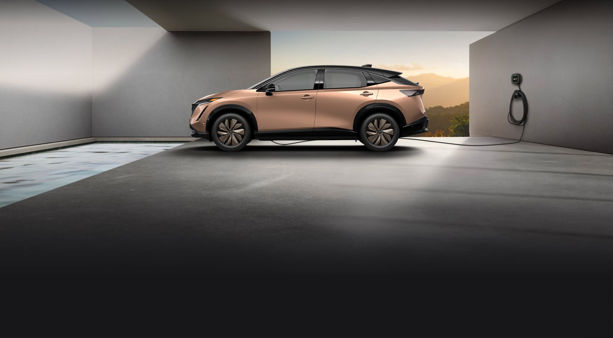 2023 Nissan ARYIA in profile outdoors.