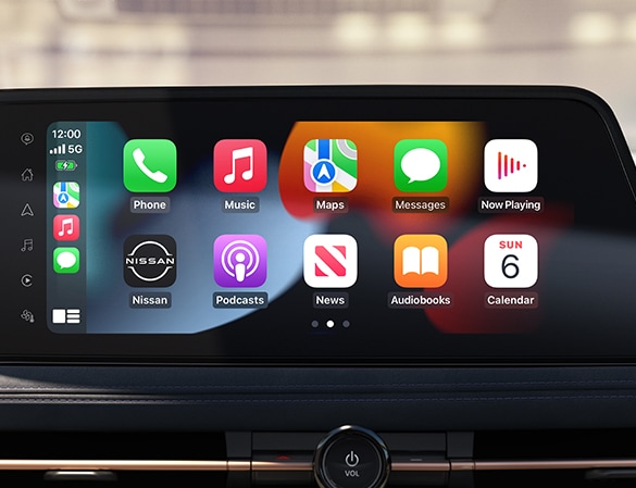 2023 Nissan Ariya display showing Apple CarPlay®.