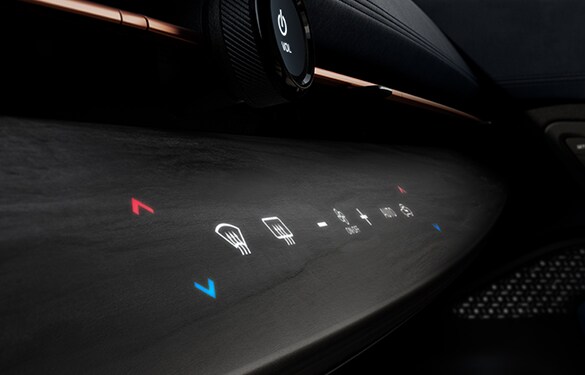 2023 Nissan Ariya haptic touch controls.