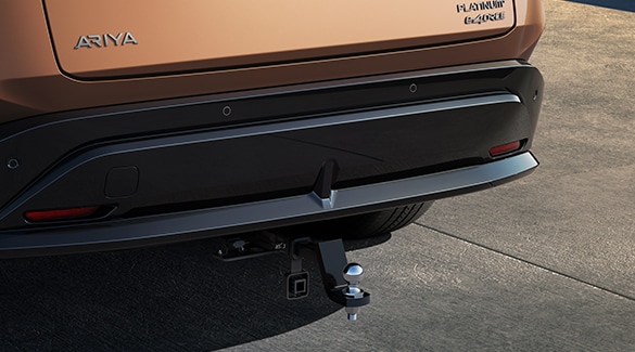 Close up of the towing hitch on the 2023 Nissan Ariya