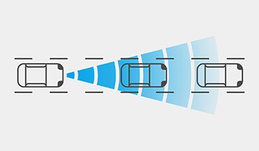 2023 Nissan Murano illustration demonstrating intelligent forward collision warning feature.