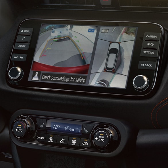 2024 Nissan Kicks touchscreen showing Backup camera